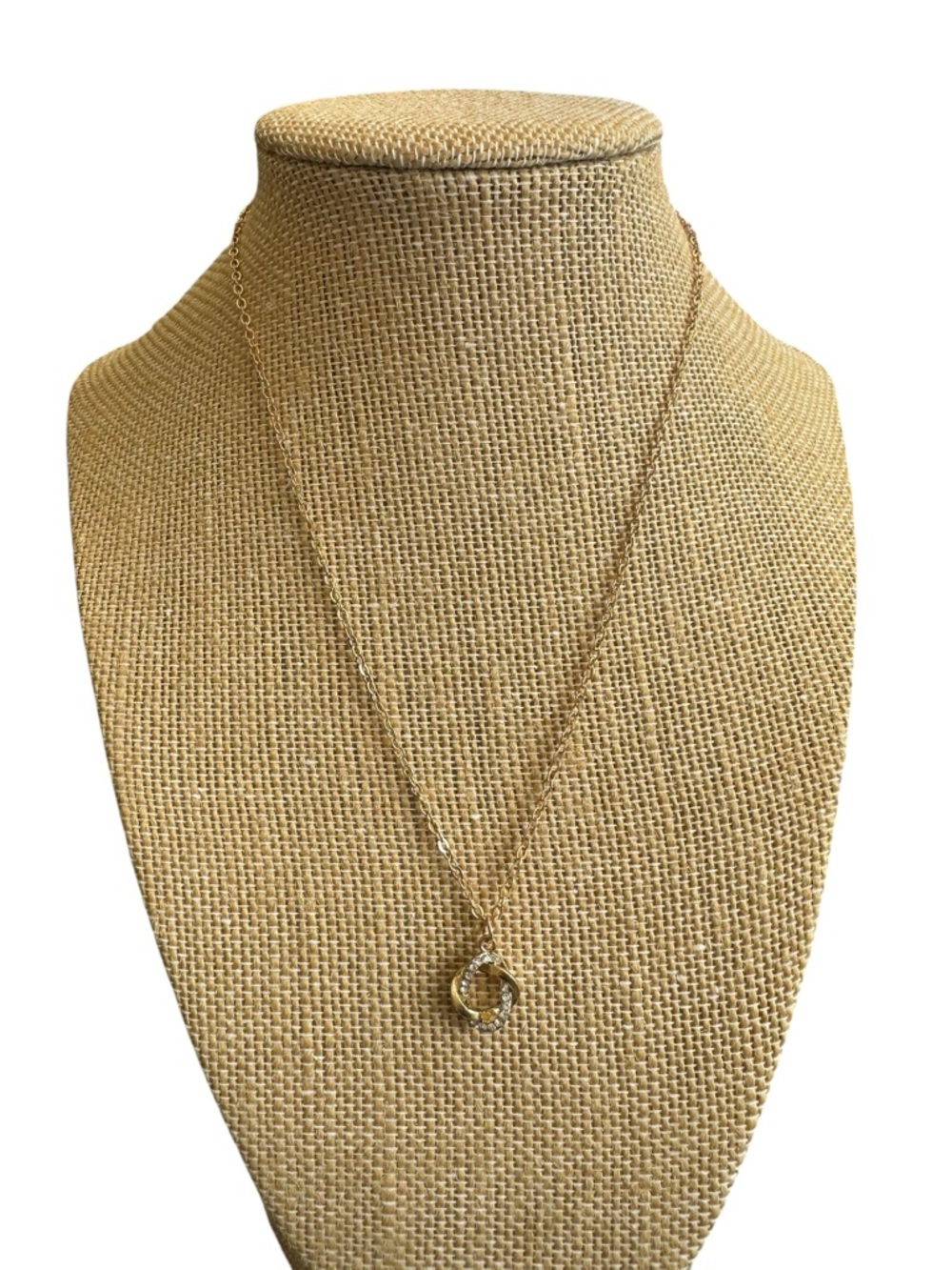 Vintage Inspired Gold and Diamond Rhinestone Necklace